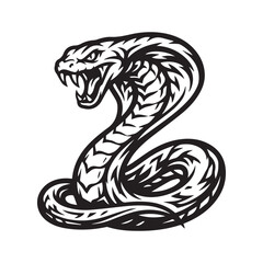 Fototapeta premium Aggressive Cobra Snake Mascot Logo Design 1.