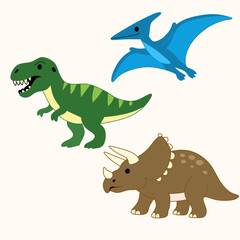 Naklejka premium tyrannosaurus dinosaur vector illustration