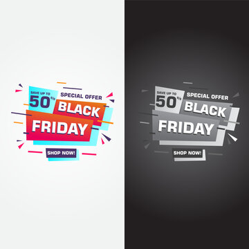 Modern flash sale promotional background for website banners and social media. Black Friday big sale headline icon, retail shopping discount offer badge, and marketing clearance flyer design.