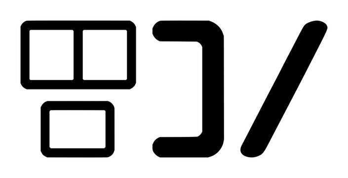 coding tag brackets icon set with solid black image on white background featuring coding tag brackets, programming symbols and tech icons with simple line art and monochrome