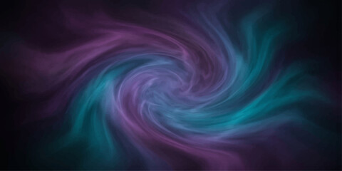 Fototapeta premium Cosmic swirl of nebulous gas and dust in vibrant shades of purple and teal, creating a mesmerizing vortex of interstellar beauty and cosmic wonder.