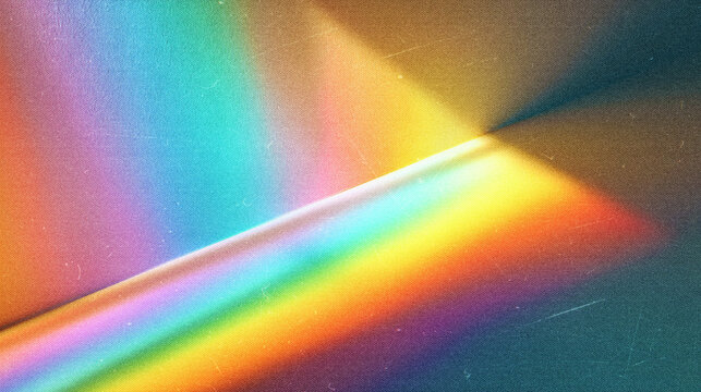 Vintage Rainbow Prism Light Background in Dreamy Y2K Aesthetic
Colorful holographic light spectrum with soft rainbow gradients and glowing prism reflections creating a dreamy retro futuristic atmosphe