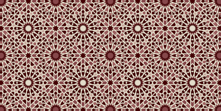 A generative take on Moroccan intricate geometric design: a hybrid composition blending fassi mosaic structure, Andalusian arabesque, and a unique Islamic design that honors the zellige