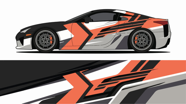 Corvette sports car side view 2.