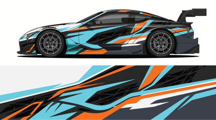 Obraz premium Racing Car with Abstract Design 3.