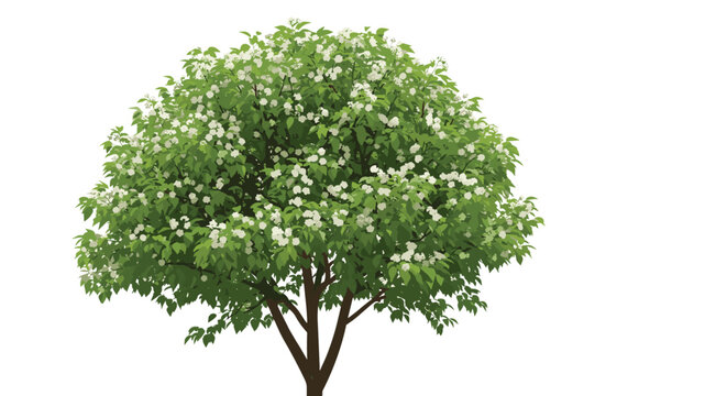 Ornate Persian style tree illustration with intricate red and blue floral patterns and stylized green leaves on white.