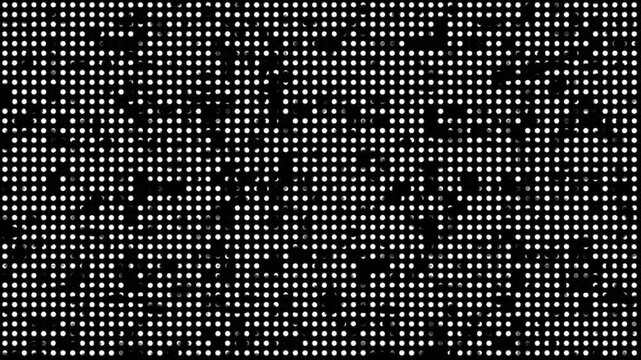 Halftone dots background animation. Abstract grayscale dot pattern background texture.
Dynamic stop motion animation with halftone dots and grunge textures. Digital dots gradient animation.