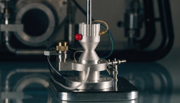 Compact AIpowered RF test bench captures detailed adaptive testing processes on miniature automated rigs designed for precise measurements in a controlled setting.