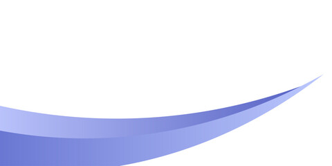 Obraz premium Abstract Blue Wave Banner Background With Curved Ribbon Shapes For Modern Corporate Design