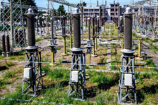 Stazione di alta tensione per energia elettrica 