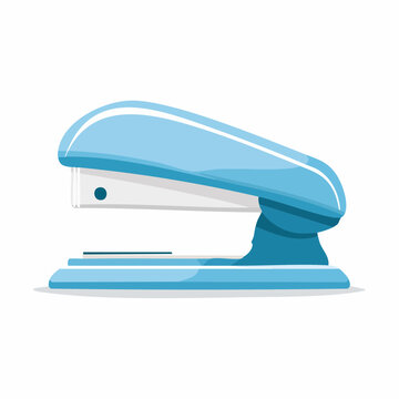 Blue Stapler Illustration