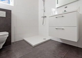 Fototapeta premium Interior of a modern bathroom in an apartment