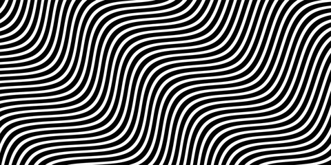 Bold wavy gray stripes moving rhythmically across black background © Ifan