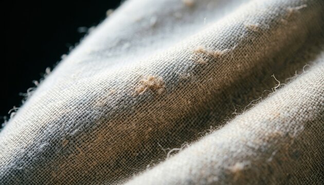 Fabric texture close-up with lint and fibers visible