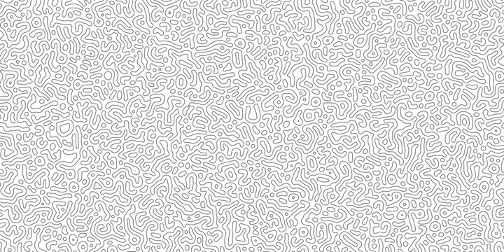 Abstract black and White Reaction Diffusion Turing Pattern Background eps 10.