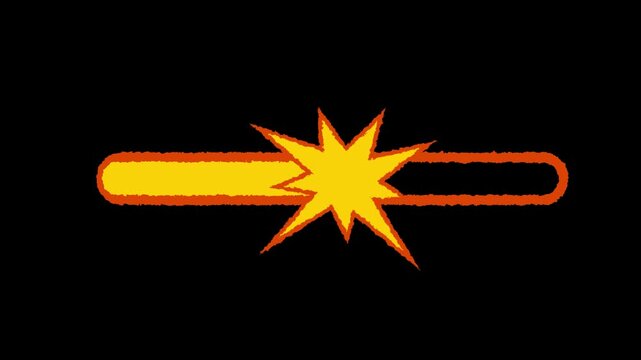 Orange Rounded Rectangle on Black Background