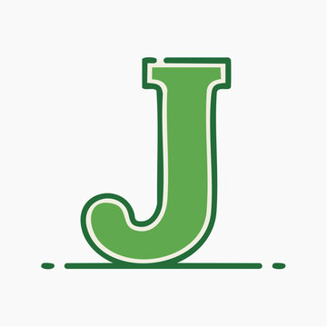 Green Letter J Icon