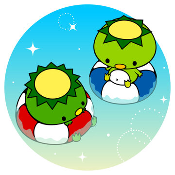 かっぱのみずあび