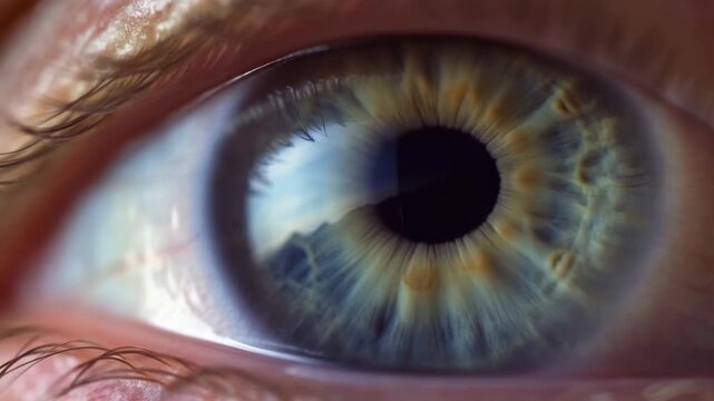 Detailed Examination Focusing On Eye Features. Indepth Analysis Revealing Intricate Features Of Eye Closely