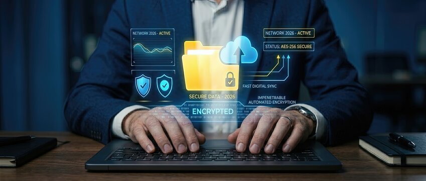Digital security action business data protection office environment infographic content professional viewpoint cybersecurity concept