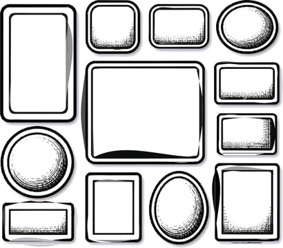 A professional wireframe showcasing a responsive software interface grid system featuring flexible UI components with clean geometric shapes, straight lines, clear borders, and a solid white
