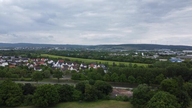 Top view of Kassel in Germany