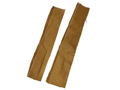 Two wooden planks standing upright and parallel to each other