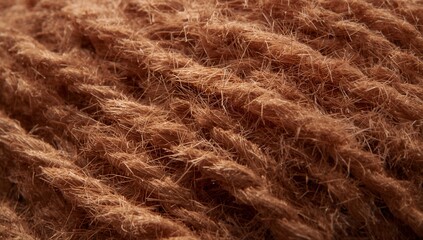 Fototapeta premium Close-Up Recycled Textile Fibers Eco Innovation Macro