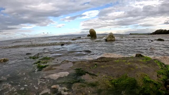 Hest bank mudflats and boulders