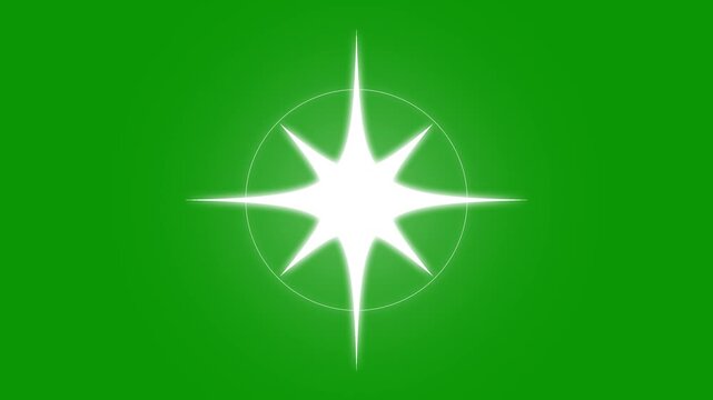 4K Twinkling Sparkling Stars Animation Pack Retro Cartoon Vector Doodles, Rotating Optical Flare Shine Effects, and Single Star Glitter with Alpha Transparent Green Screen & SFX