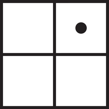 Materiality Matrix Four Quadrant ESG Icon Vector