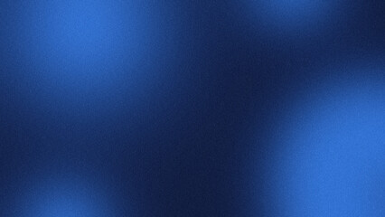 Obraz premium Dark blue gradient abstract background with grain noise texture.