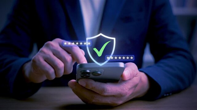 OTP Verification and Two Factor Authentication &ndash; Smartphone Login Security and Data Protection Concept