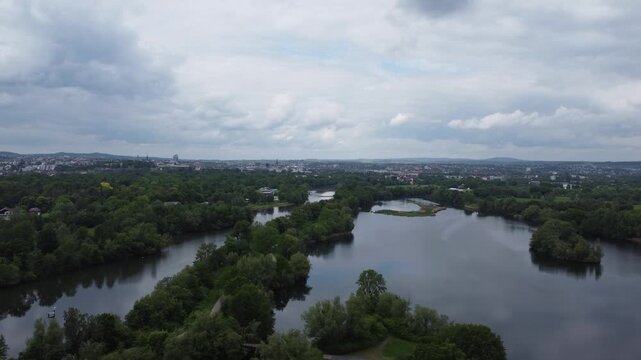 Top view of Kassel in Germany