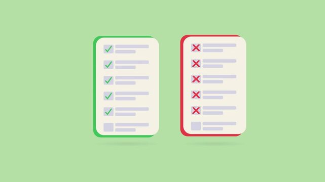 Do vs Don&rsquo;t Checklist Comparison Business Rules Guide Success vs Failure Concept