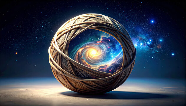 Cosmic Universe Unraveling Within a Bound Ball of Celestial Threads, A Window to Infinite Space and Wonder