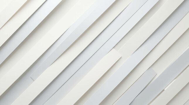 A close-up view of layered white and gray slats forming a textured pattern