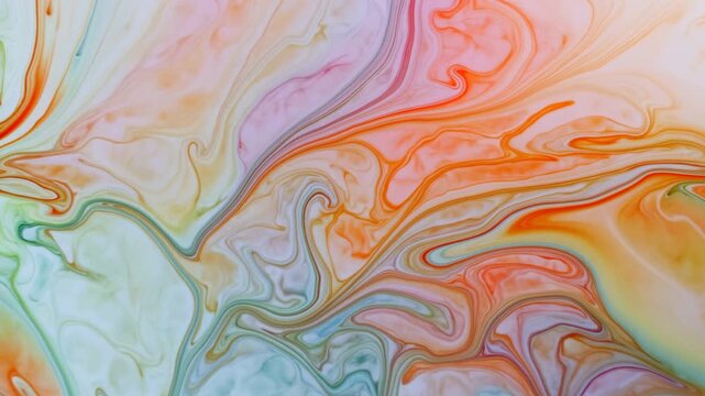 Delicate Pastel Hues With Swirling Marbled Effects Perfect For Calming Artistic Presentations And Packaging