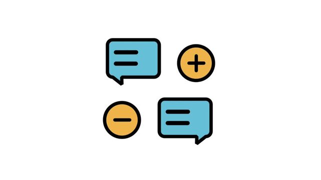 Animated icon of configuration toggle switches and setting buttons showing plus and minus symbols, representing system preference adjustments, dashboard tuning.