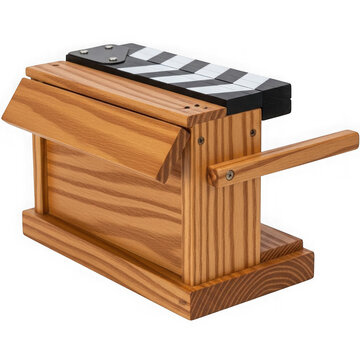 Wooden xylophone with mallets on stand