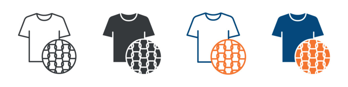 Nylon Polymer Icon Set Multiple Style Collection