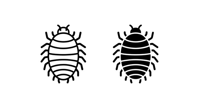 Insect Icons, Pest Vector Graphics, Bug Silhouette, Small Creature Art