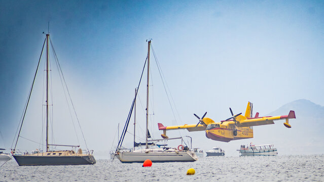 Canadair CL-215 fllying exhibition (San Javier, Spain)