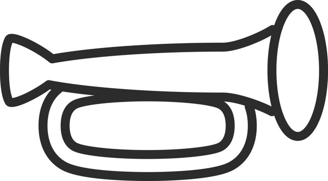 Car Horn Sound Signal Outline Icon