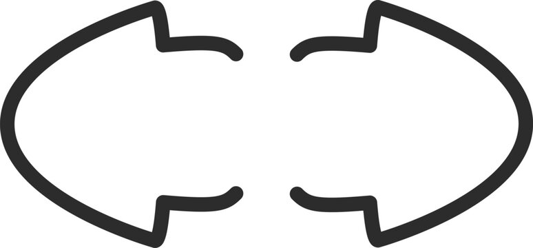 Turn Signal Indicator Blinkers Outline Icon