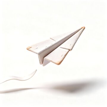 Ethereal Claymorphism: The Levitating Paper Plane