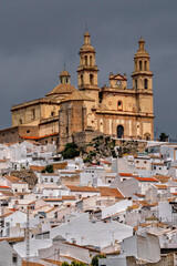 Obraz premium Spain. Olvera. Andalusia. White beautiful Spanish city. Travel and Tourism 