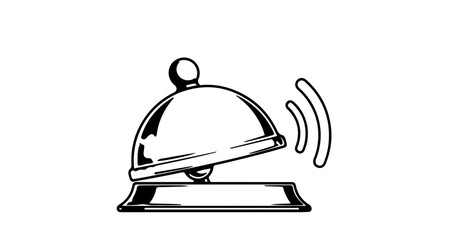 Fototapeta premium Service bell icon