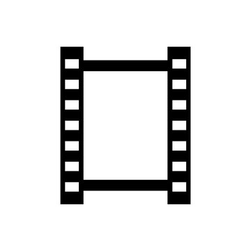 Blank Film Strip Frame Vector Illustration Isolated on White Background