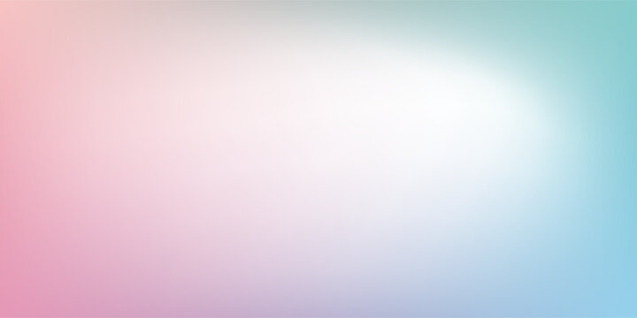 Modern clear blue sky. Pastel rainbow. Light blue, pink and yellow color vector banner. Pastel gradient sky pattern design abstract
